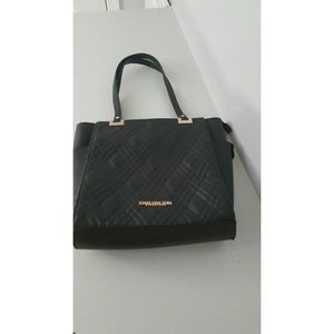 JONES NEW YORK Black Quilted Shoulder Bag Purse